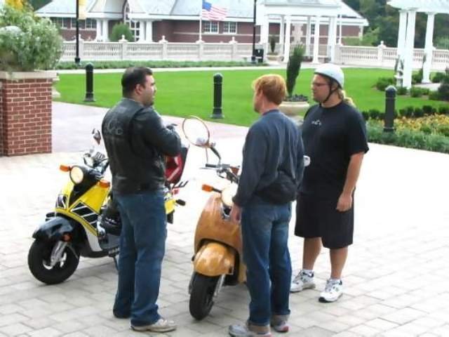 September

Mikie and Vinnie from Orange County Choppers filming a show segment
at the Culinary Institute of America
Hyde Park, New York 
  
 
