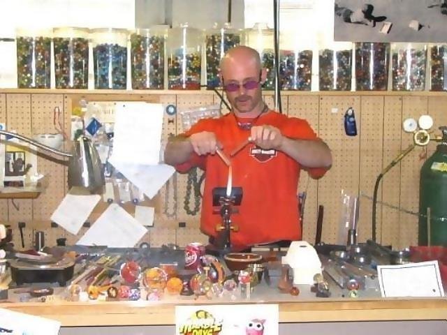May

Hand blowing glass marble at the Moon Marble Company
Bonner Springs, Kansas
