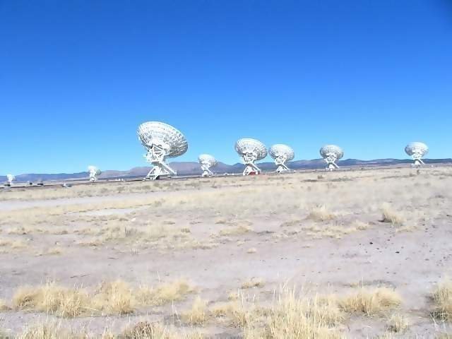 
February

Very Large Array of radio telescopes to display distant images
not viewable by optical telescopes.

West of Socorro, New Mexico